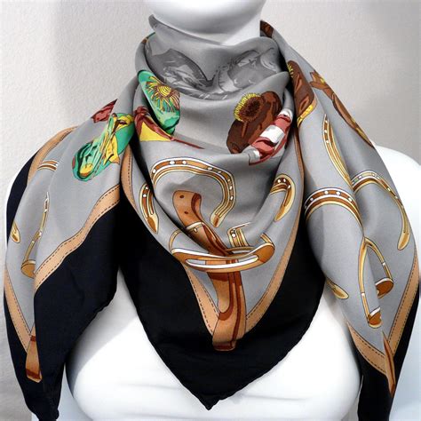 vintage silk scarves hermes|authentic hermes scarves.